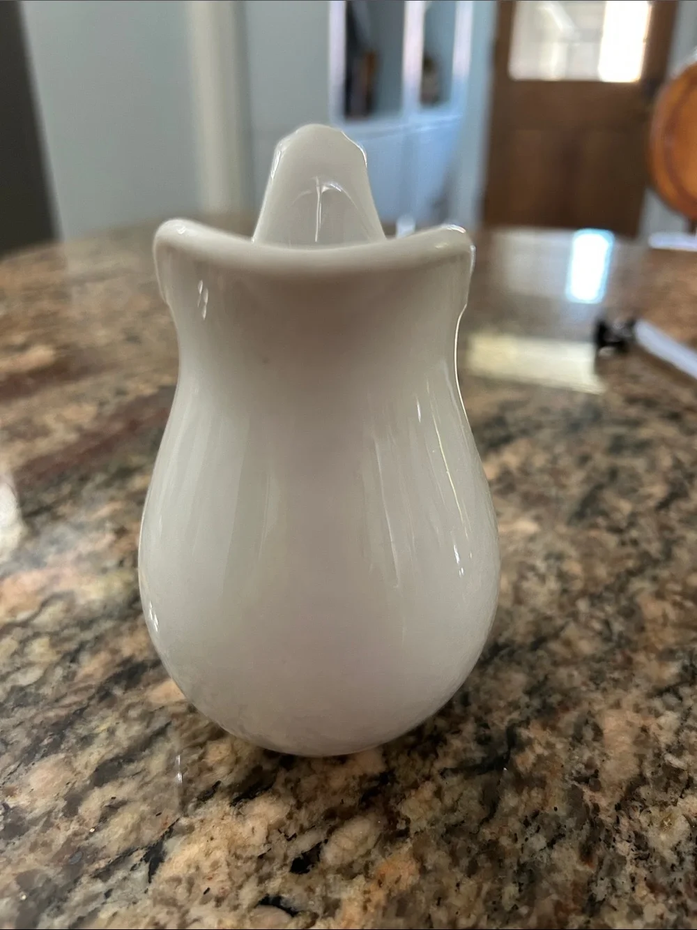 JACKSON Vintage White Ceramic Scalloped Creamer Pitcher